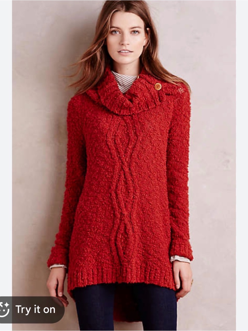 Anthropologie Moth Chunky Knit Sweater Size S